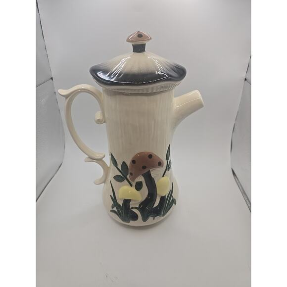 Vintage Arnell's Merry Mushroom Coffee Or Tea Pot - Picture 1 of 7